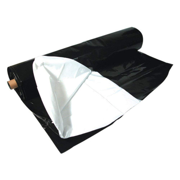 Panda Black & White Poly Film 6 mil - Light Deprivation Greenhouse Cover 100% Blackout