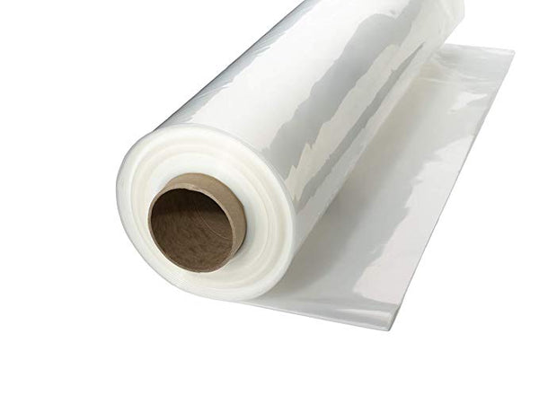 Greenhouse Plastic Clear Poly Film UV Resistant 6mil 4 Year 90% Light transmission - 16 x 25 Feet