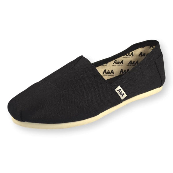 Toms black on black women's canvas classics on sale