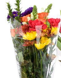 Flower Bouquet Unprinted 37 Micron Clear Cellophane Bags Plastic Sleeve Bag 50 Pcs - DIFFERENT SIZES AVAILABLE